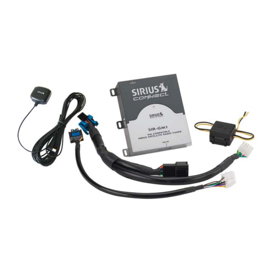 Sirius Satellite Radio SIRGM1C Installation Manual