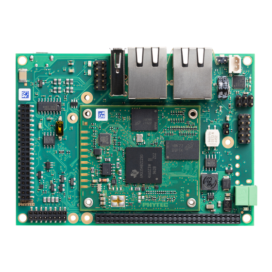 Phytec phyBOARD-Wega-AM335x Quick Start Manual