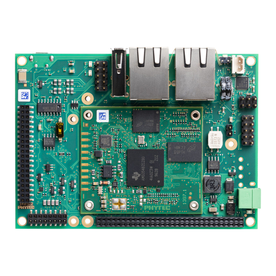 Phytec phyBOARD-Wega AM335x Quick Start Manual