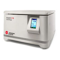 Beckman Coulter Avanti J-15 Series Instructions For Use Manual