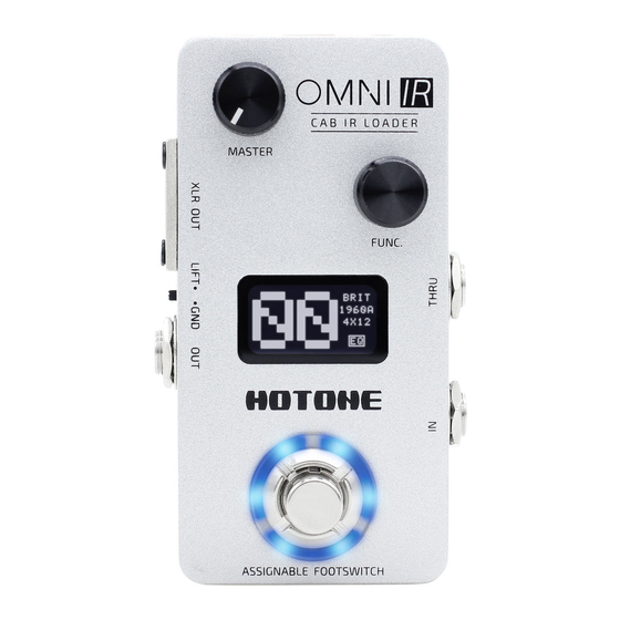 Hotone Omni IR Owner's Manual