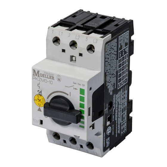 Moeller PKZM0 Installation Instructions