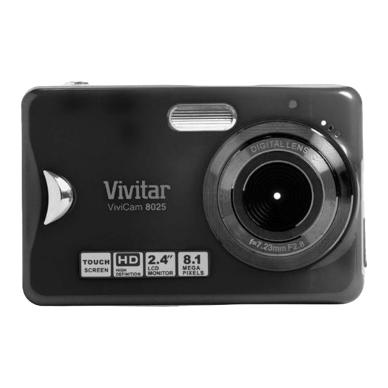 Vivitar VIVICAM 8025 Manuals