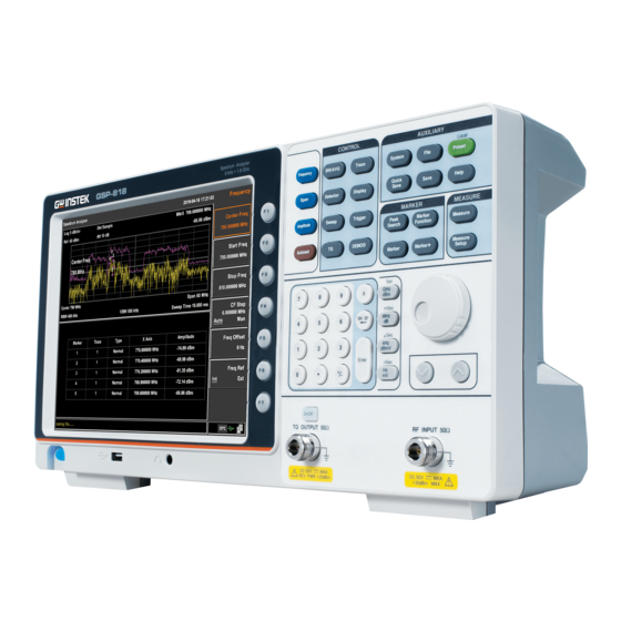 GW Instek GSP-818-TG User Manual
