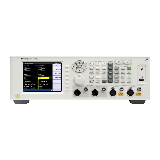 Keysight U8903A Quick Start Manual