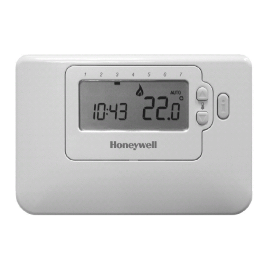 Honeywell CM707 - Programmable Thermostat Manual