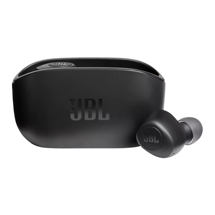 JBL Harman Vibe 100TWS - True Wireless Earbuds Quick Start Guide