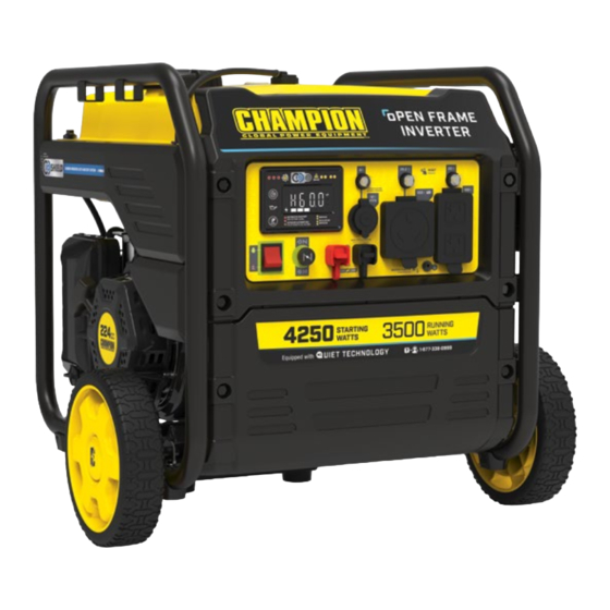 Champion Global Power Equipment 201274 Quick Start Manual