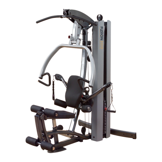 Body Solid FUSION 500 Assembly Instructions & Owner's Manual