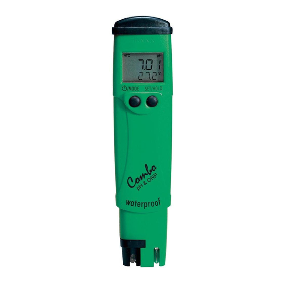 Hanna Instruments HI 98121 Manual