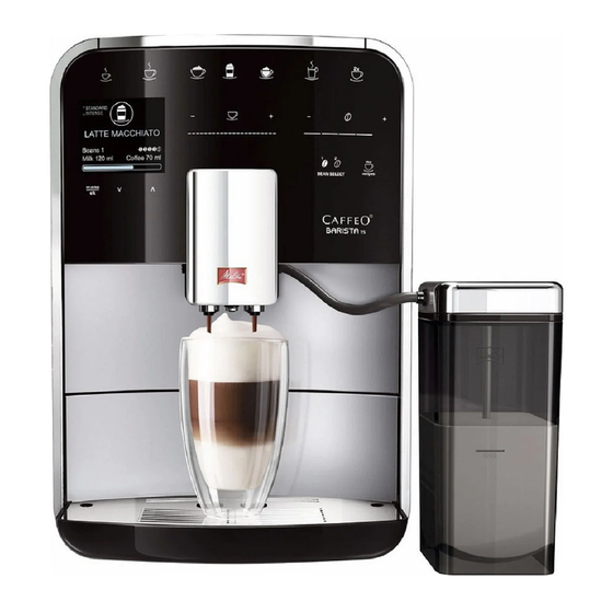 Melitta Caffeo Barista TS Operating Instructions Manual