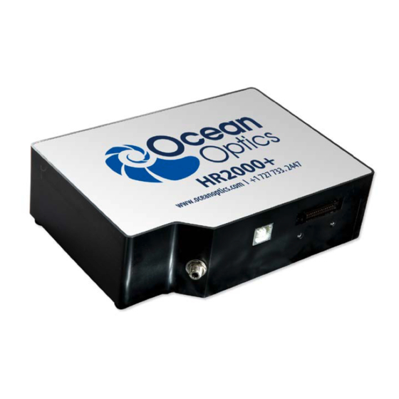 Ocean Optics HR2000+ Installation And Operation Manual