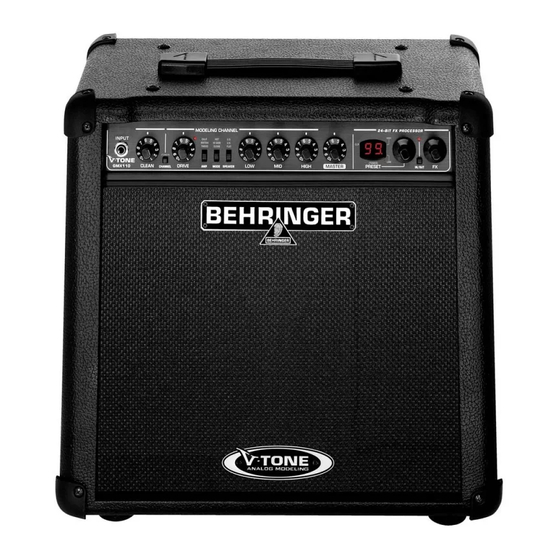 Behringer V-TONE GMX110 User Manual