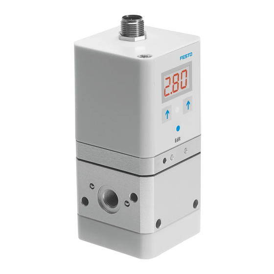 Festo VPPE-3-1-1/8-x-E1 Series Operating Instructions