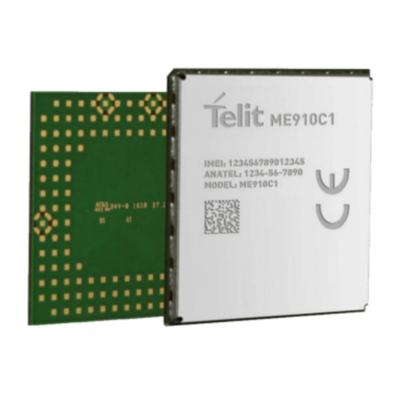 Telit Wireless Solutions ME910C1 Series Reference Manual