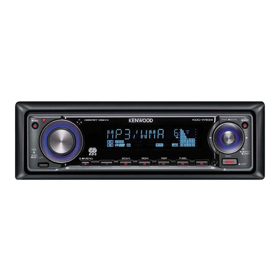 Kenwood KDC-W534 Instruction Manual