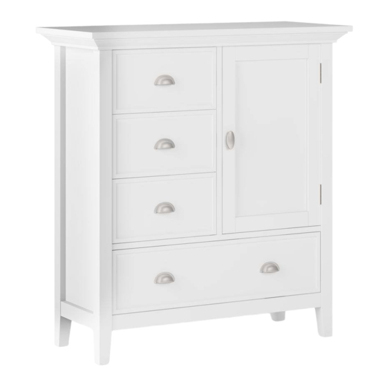 Simpli Home AXCRED15-WH Manual