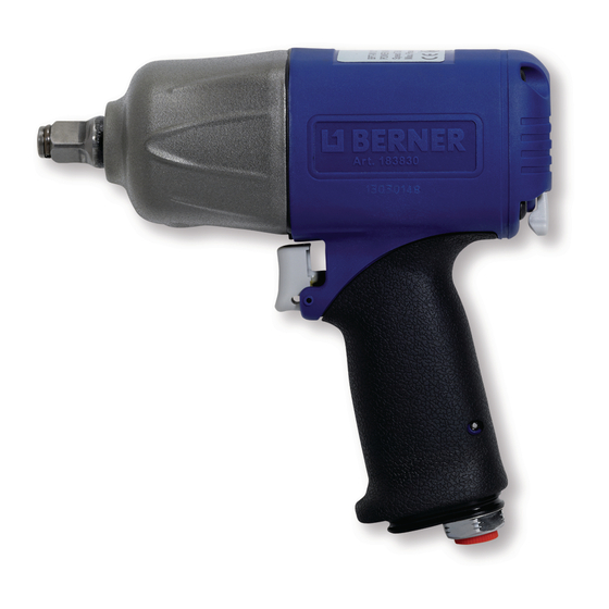 Berner 183830 Instruction Manual