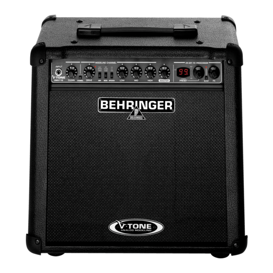 Behringer V-Tone GMX110 User Manual