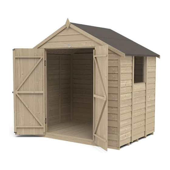 Forest garden Overlap Apex Shed 7' x 5' Assembly Instructions