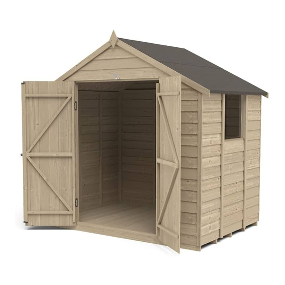 FOREST GARDEN OVERLAP APEX SHED 7' X 5' ASSEMBLY INSTRUCTIONS Pdf ...