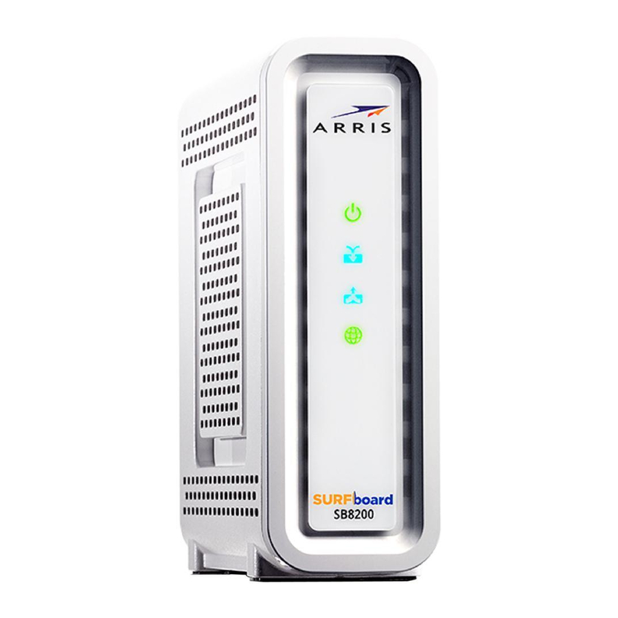 Arris SurfBoard SB8200 Docsis 3.1 Mnaual