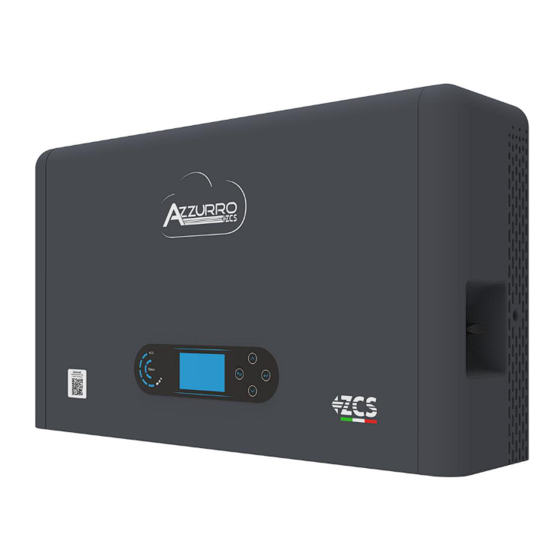 ZCS Azzurro HYD6000-ZP1 Quick Manual