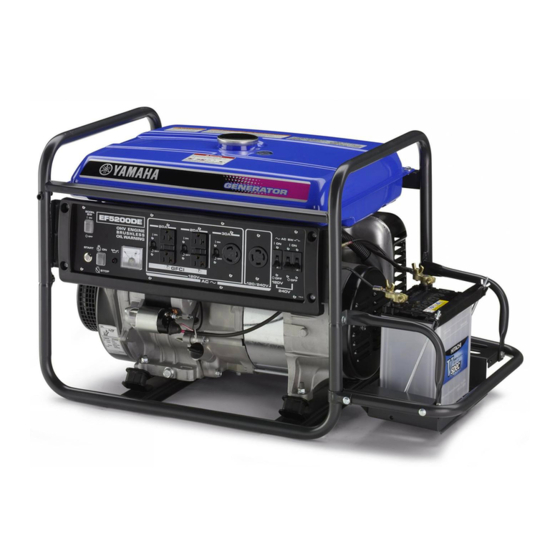 Yamaha EF6600DE - Premium Generator Manuals
