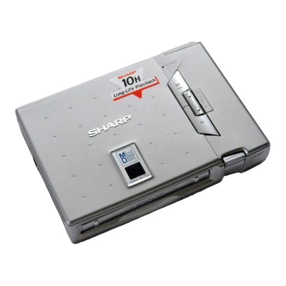 Sharp MD-S70H Operation Manual