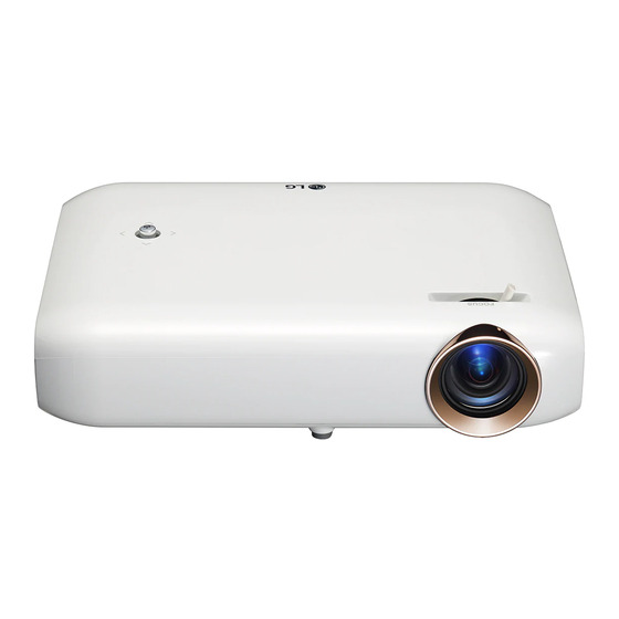 LG Minibeam PW1500 LED Projector Manuals