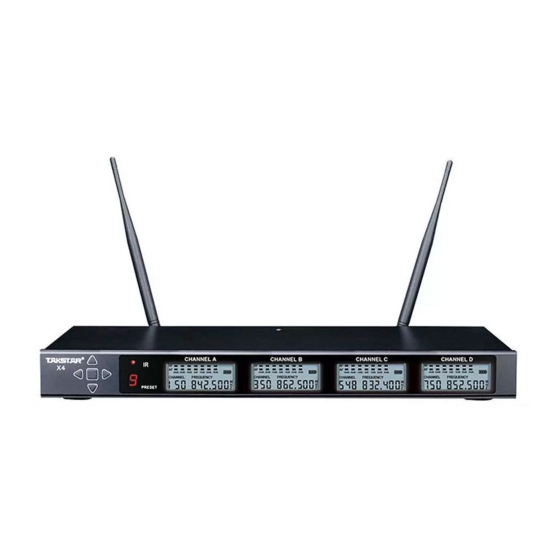 Takstar X4 Manuals