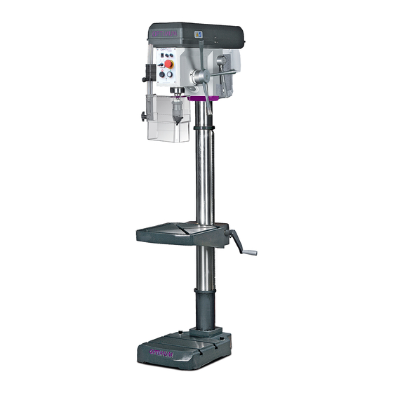 Optimum Opti drill B 24H Operating Manual