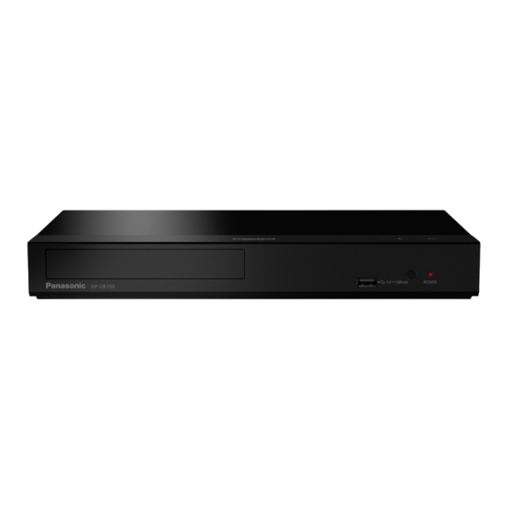 Panasonic DP-UB150 Basic Owner's Manual