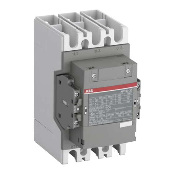 ABB AF190-30 Safety Instruction