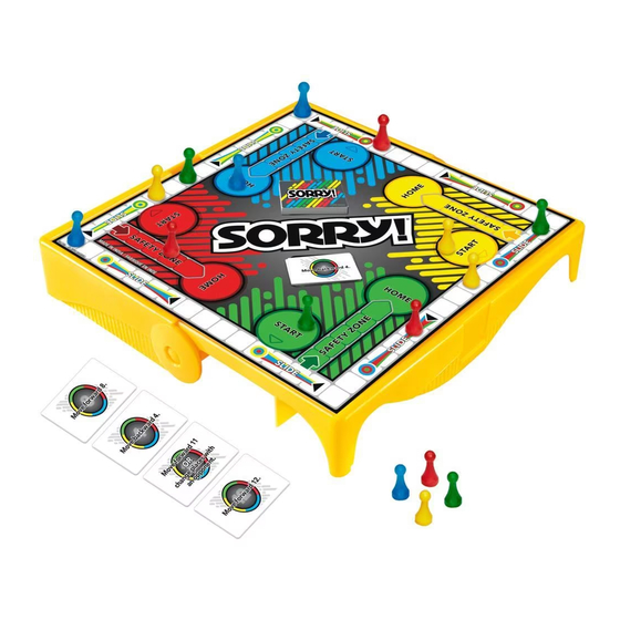 Hasbro Gaming GRAB & GO! SORRY! Quick Start Manual