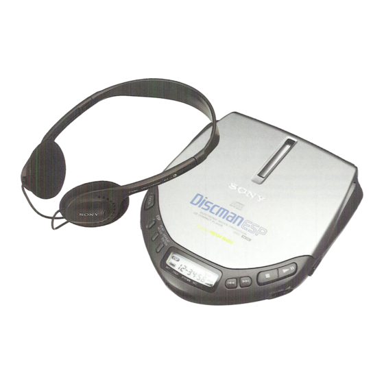 Sony Discman D-E301 Features & Specifications