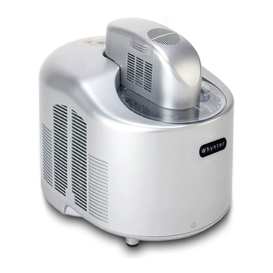 Whynter ice discount cream maker troubleshooting