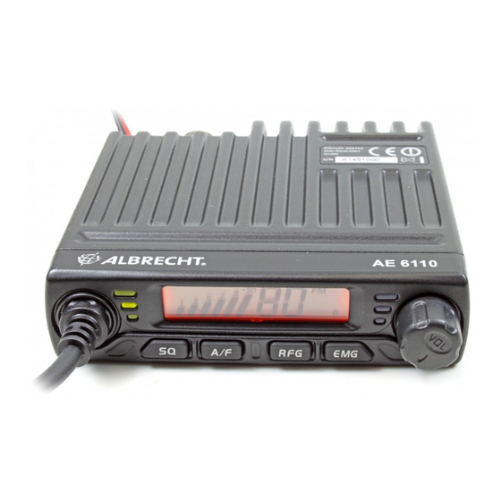 Albrecht AE6110 User Manual