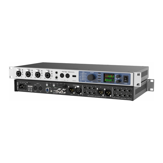 RME Audio Fireface UFX+ User Manual