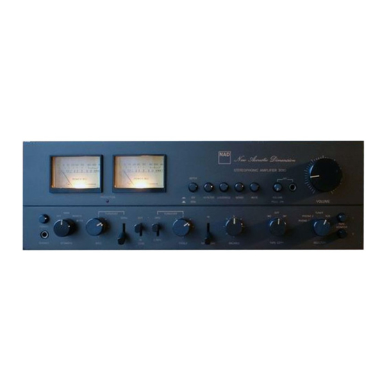 NAD 3080 Manuals