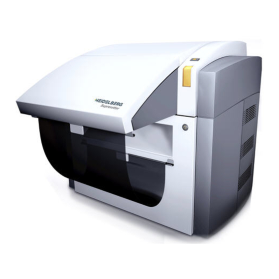 HEIDELBERG Suprasetter A52 User Manual