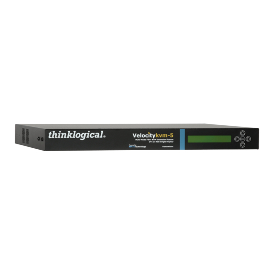 Thinklogical Velocity kvm-5 Quick Start Manual