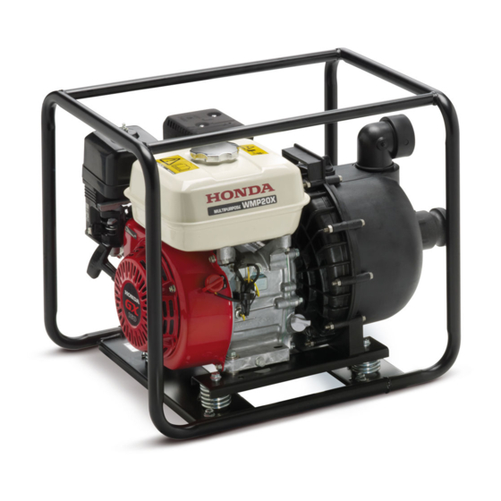 Honda WMP20X Manual