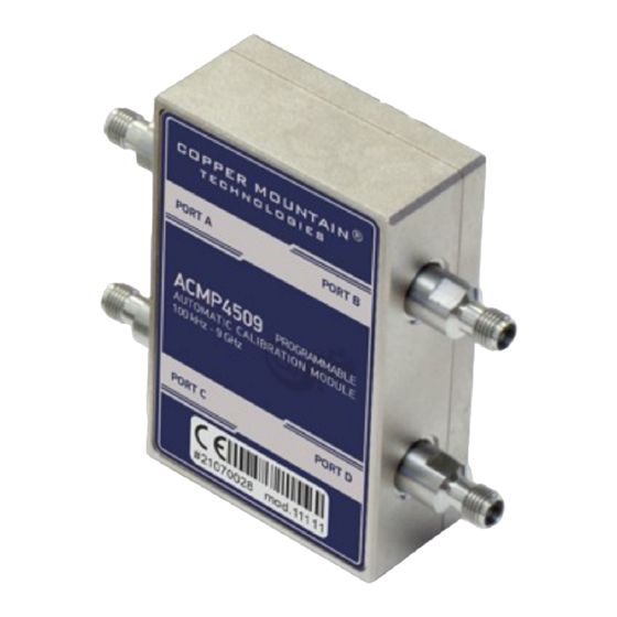 Copper Mountain Technologies ACM4509 Manuals