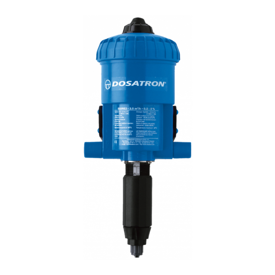 dosatron D25RE2 Troubleshooting Manual