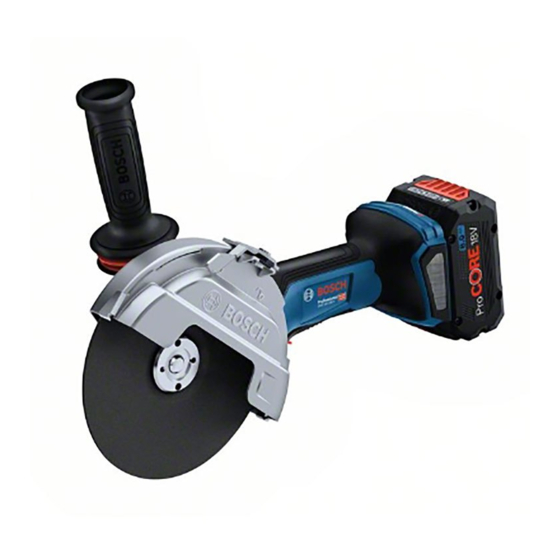 Bosch GWS 18V-180 P Professional Original Instructions Manual