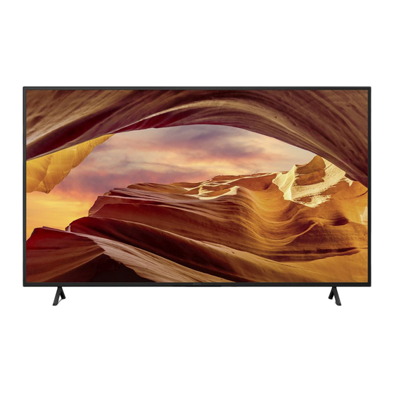 Sony BRAVIA KD-75X78AL Setup Manual