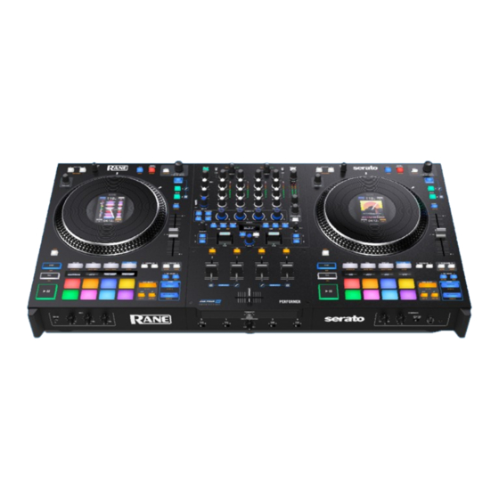 Rane Performer User Manual