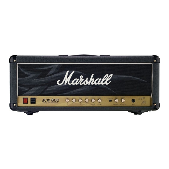 Marshall Amplification AMPLIFIER JCM800 KERRY KING SIGNATURE Owner's Manual
