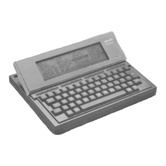 Olivetti M10 Operation Manual